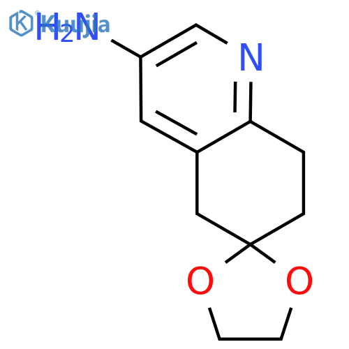 7',8'-dihydro-5'H-spiro1,3-dioxolane-2,6'-quinolin-3'-amine structure
