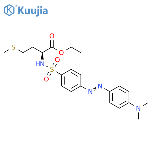 N-[[4-[2-[4-(Dimethylamino)phenyl]diazenyl]phenyl]sulfonyl]-L-methionine ethyl ester structure