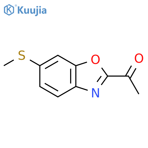 1-(6-(Methylthio)benzo[d]oxazol-2-yl)ethanone structure