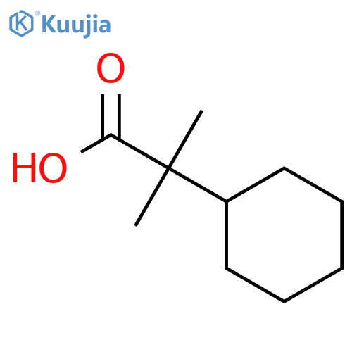 2-cyclohexyl-2-methylpropanoic acid structure