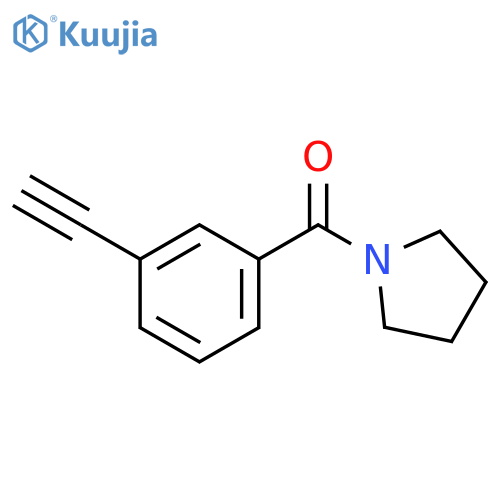 (3-Ethynyl-phenyl)-pyrrolidin-1-yl-methanone structure