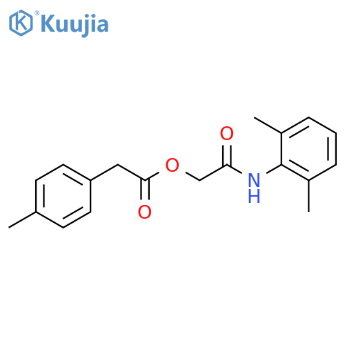 [(2,6-dimethylphenyl)carbamoyl]methyl 2-(4-methylphenyl)acetate structure