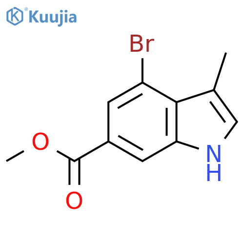 methyl 4-bromo-3-methyl-1H-indole-6-carboxylate structure