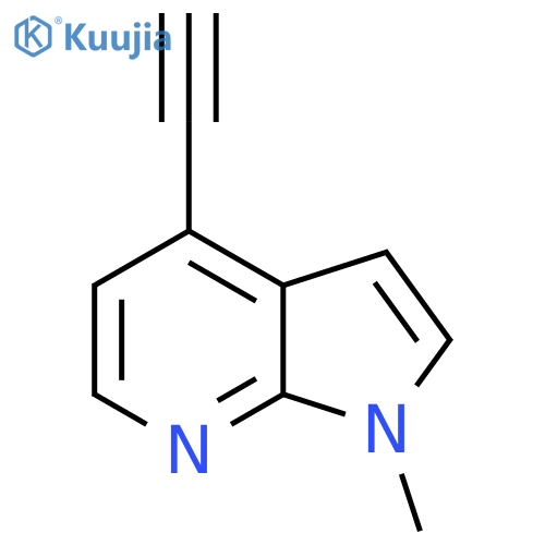 4-ethynyl-1-methyl-1H-pyrrolo[2,3-b]pyridine structure