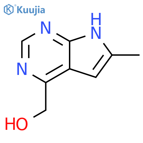 {6-methyl-7H-pyrrolo[2,3-d]pyrimidin-4-yl}methanol structure
