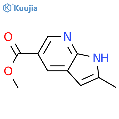 methyl 2-methyl-1H-pyrrolo[2,3-b]pyridine-5-carboxylate structure