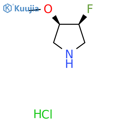 cis-4-Fluoro-3-methoxypyrrolidine Hydrochloride structure
