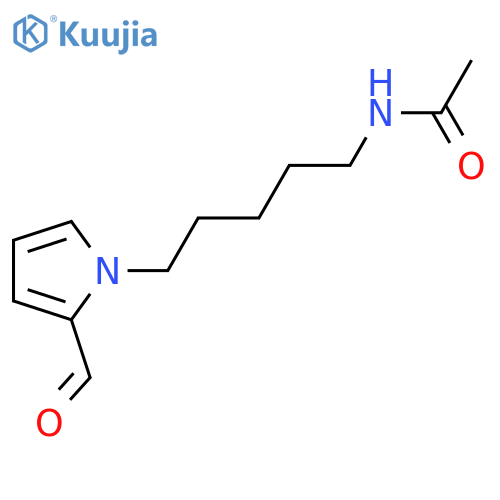1H-Pyrrole-2-carboxaldehyde; N-[5-(Acetylamino)pentyl] structure
