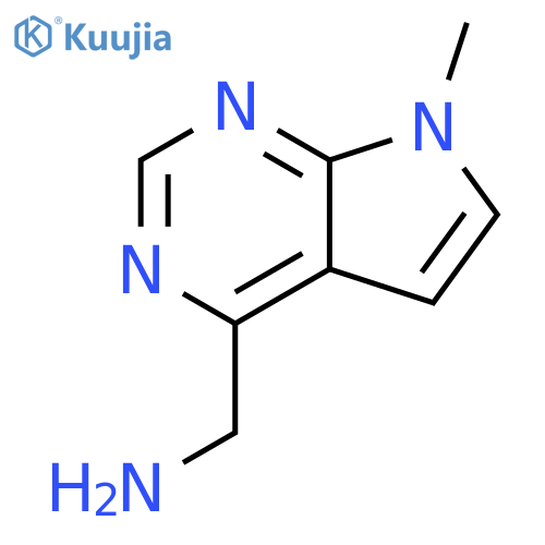 {7-methyl-7H-pyrrolo[2,3-d]pyrimidin-4-yl}methanamine structure