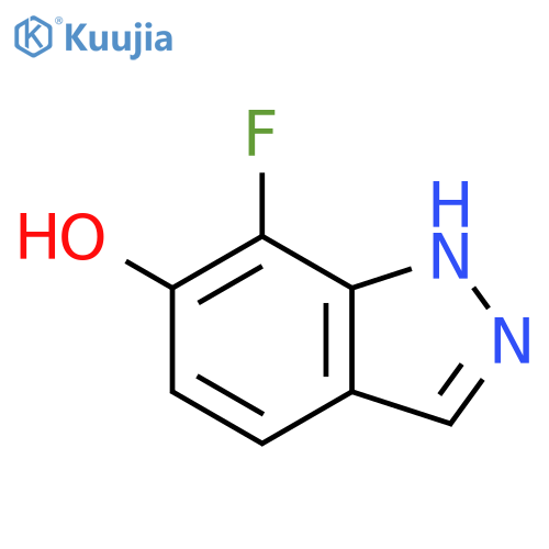 7-fluoro-1H-indazol-6-ol structure