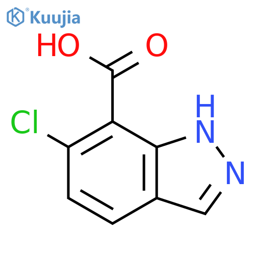 6-chloro-1H-indazole-7-carboxylic acid structure