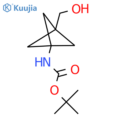 Tert-Butyl (3-(hydroxymethyl)bicyclo[1.1.1]pentan-1-yl)carbamate structure
