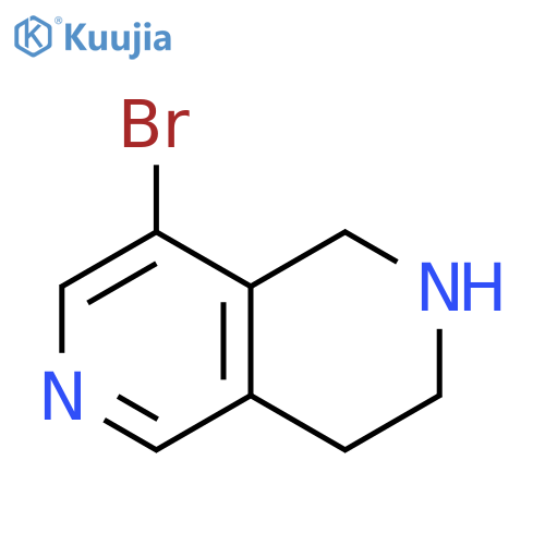 8-bromo-1,2,3,4-tetrahydro-2,6-naphthyridine structure