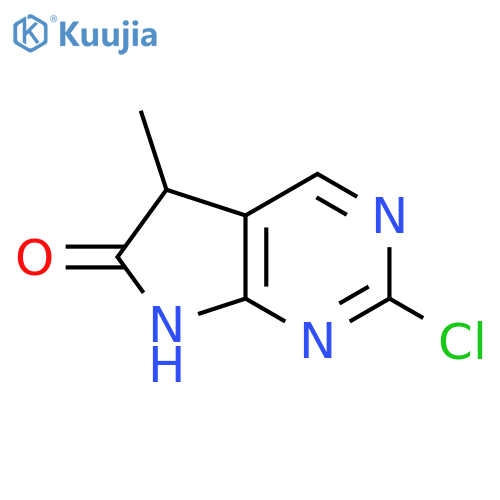2-Chloro-5-methyl-5H,6H,7H-pyrrolo[2,3-d]pyrimidin-6-one structure