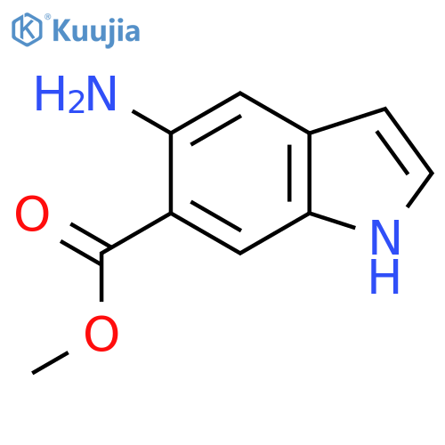 Methyl 5-amino-1H-indole-6-carboxylate structure