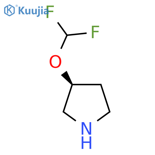 (3S)-3-(difluoromethoxy)pyrrolidine structure