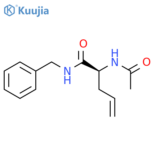 4-Pentenamide, 2-(acetylamino)-N-(phenylmethyl)-, (S)- structure