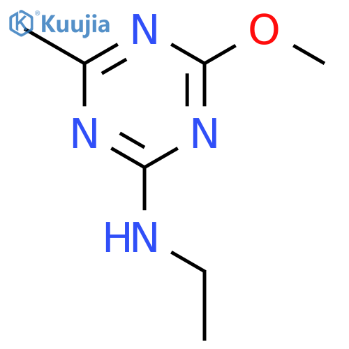 N-Ethyl-4-methoxy-6-methyl-1,3,5-triazin-2-amine structure