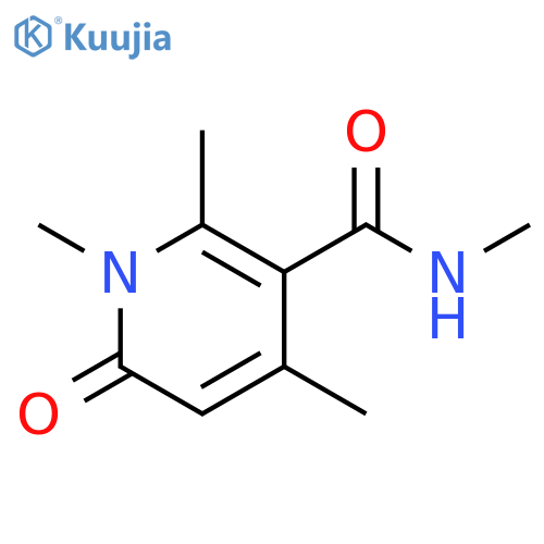3-Pyridinecarboxamide, 1,6-dihydro-N,1,2,4-tetramethyl-6-oxo- structure
