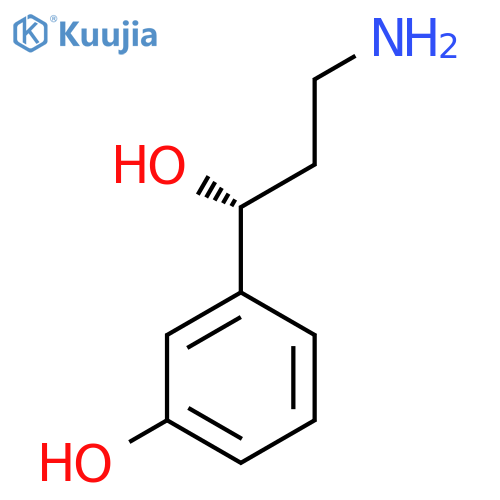 3-(1R)-3-amino-1-hydroxypropylphenol structure