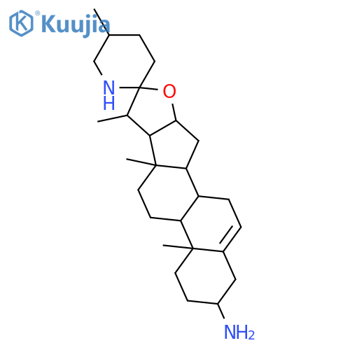 Spirosol-5-en-3-amine; (3β,22R,25R)-form structure