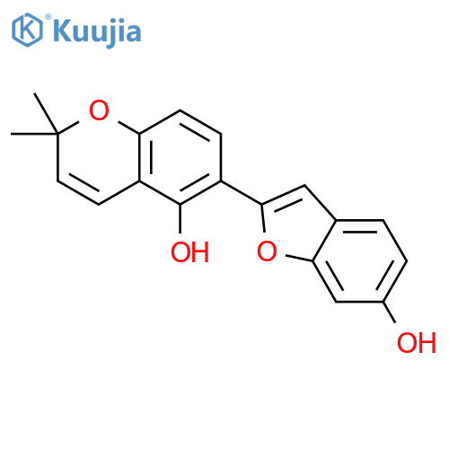 2H-1-Benzopyran-5-ol,6-(6-hydroxy-2-benzofuranyl)-2,2-dimethyl- structure
