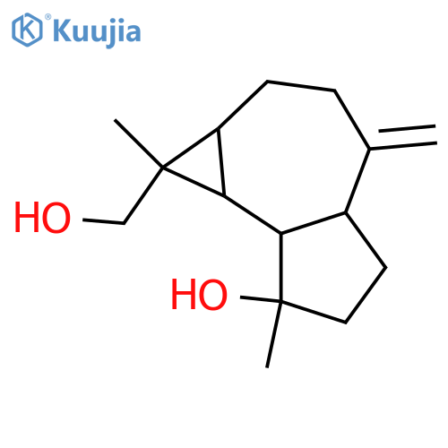 10(14)-Aromadendrene-4,12-diol; (1α,4β,5β,6α,7α)-form structure