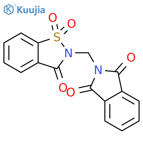 2-(1,3-dioxo-2,3-dihydro-1H-isoindol-2-yl)methyl-2,3-dihydro-1lambda6,2-benzothiazole-1,1,3-trione structure