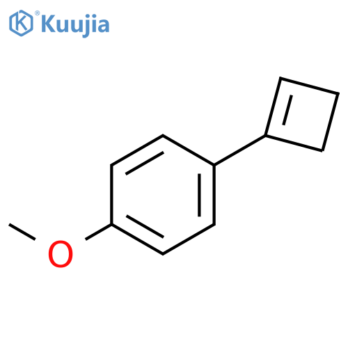 Benzene, 1-(1-cyclobuten-1-yl)-4-methoxy- structure