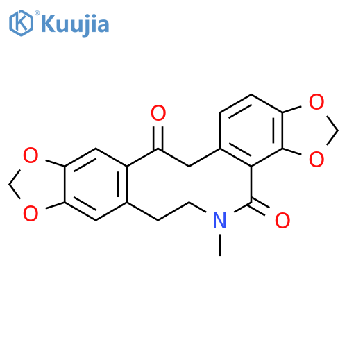 Bis[1,3]benzodioxolo[4,5-c:5',6'-g]azecine-6,15(7H,16H)-dione, 8,9-dihydro-7-methyl- structure