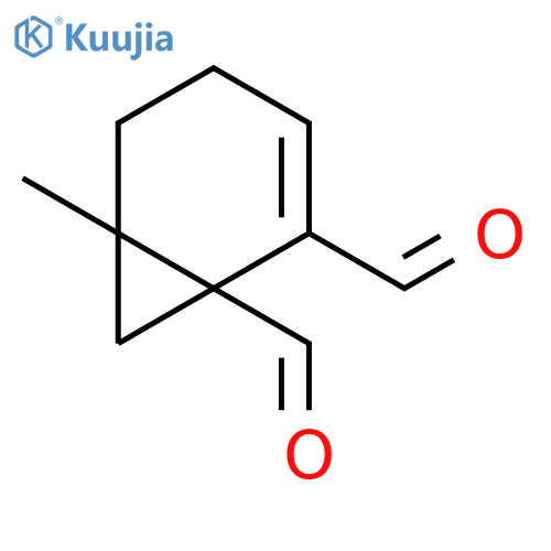 Bicyclo[4.1.0]hept-2-ene-1,2-dicarboxaldehyde,6-methyl-, (1S)- (9CI) structure