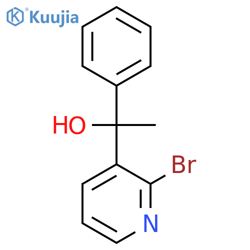 1-(2-Bromopyridin-3-yl)-1-phenylethan-1-ol structure