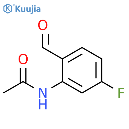 Acetamide, N-(5-fluoro-2-formylphenyl)- structure