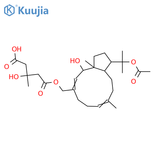 3,7-Dolabelladiene-2,16,18-triol; (2β,3Z,7E)-form, 16-O-(3-Hydroxy-3-methylglutaroyl), 18-Ac structure