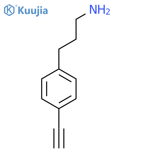 3-(4-ethynylphenyl)propan-1-amine structure