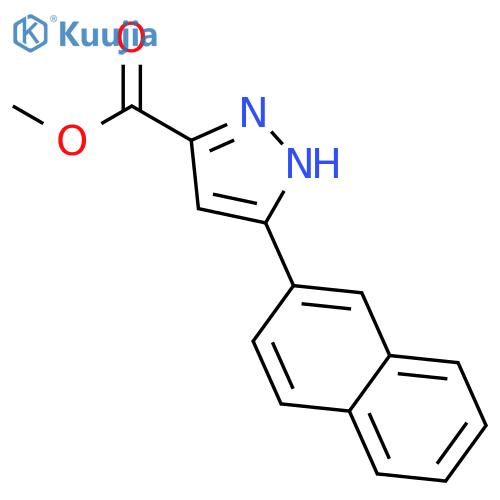 methyl 3-(naphthalen-2-yl)-1H-pyrazole-5-carboxylate structure