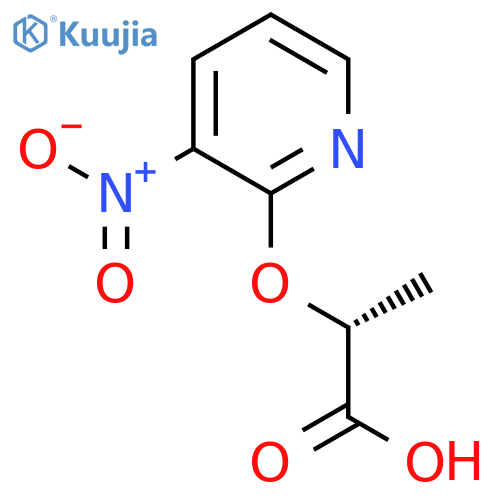 (2R)-2-[(3-Nitro-2-pyridyl)oxy]propanoic acid structure