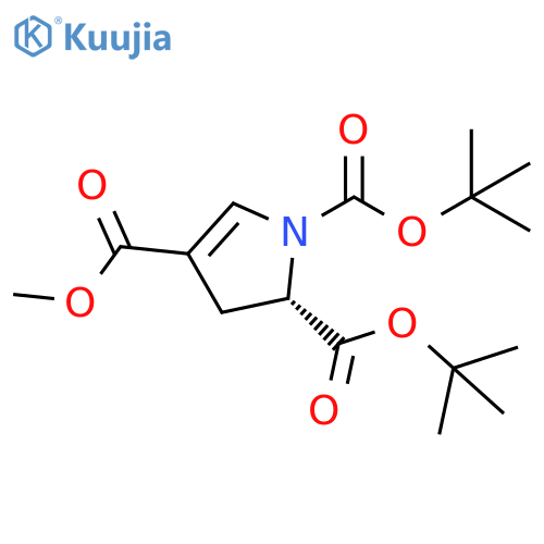 1,2-di-tert-butyl 4-methyl (2S)-2,3-dihydro-1H-pyrrole-1,2,4-tricarboxylate structure