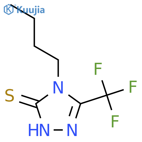 4-butyl-5-(trifluoromethyl)-4H-1,2,4-triazole-3-thiol structure