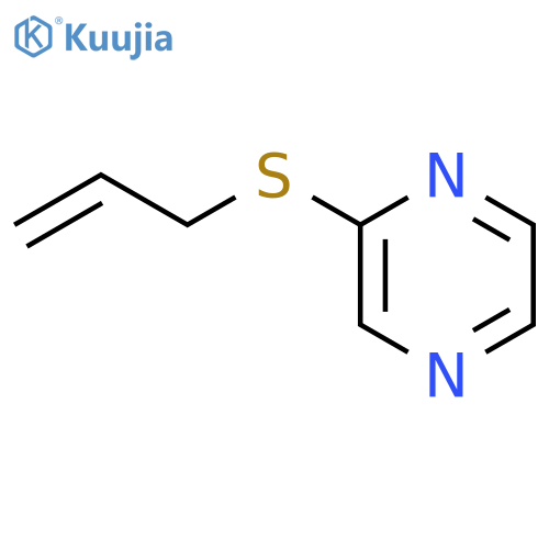 Pyrazine,2-(2-propen-1-ylthio)- structure