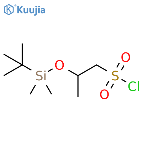 2-(tert-butyldimethylsilyl)oxypropane-1-sulfonyl chloride structure