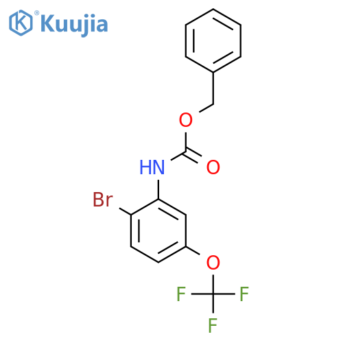 benzyl N-2-bromo-5-(trifluoromethoxy)phenylcarbamate structure