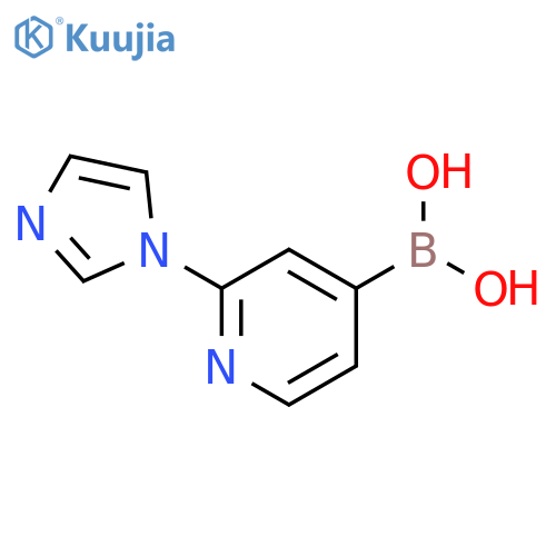 2-(Imidazol-1-yl)pyridine-4-boronic acid structure