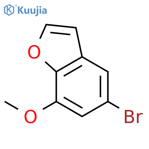 5-bromo-7-methoxy-1-benzofuran structure