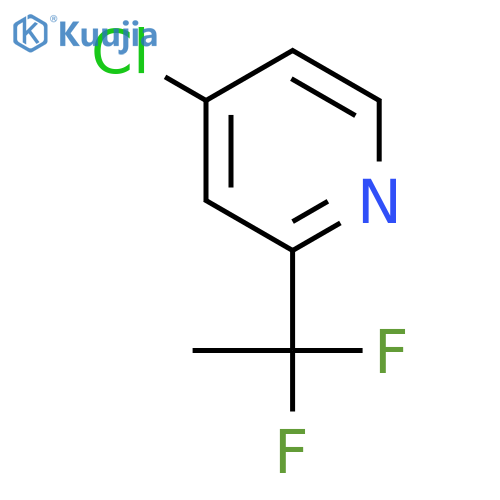 4-Chloro-2-(1,1-difluoroethyl)pyridine structure