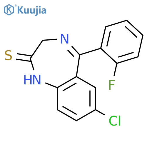 2H-1,4-Benzodiazepine-2-thione,7-chloro-5-(2-fluorophenyl)-1,3-dihydro- structure