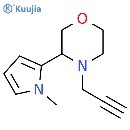 3-(1-Methyl-1H-pyrrol-2-yl)-4-(2-propyn-1-yl)morpholine structure