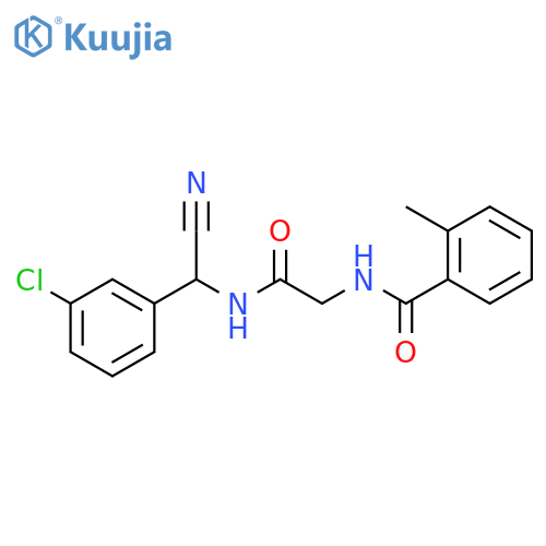 N-[2-[[(3-Chlorophenyl)cyanomethyl]amino]-2-oxoethyl]-2-methylbenzamide structure