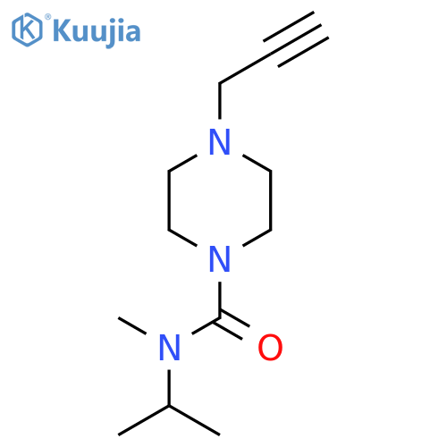 N-Methyl-N-(1-methylethyl)-4-(2-propyn-1-yl)-1-piperazinecarboxamide structure