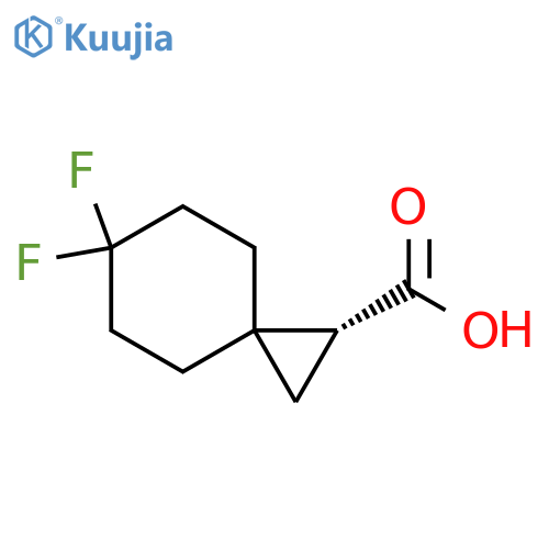 (1R)-6,6-difluorospiro[2.5]octane-1-carboxylic acid structure